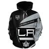 Moda Cross-border Amazon Masculina Moletom com Capuz Primavera e Outono Impressão Digital 3D Time de Hóquei no Gelo NHL Gola Alta Masculino