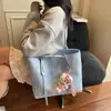 Bolso de Lona Super Popular Transfronterizo Gran Capacidad 2025 Nuevo Versátil Estilo Extranjero Bolso de Hombro Estilo Coreano Bolso de Mano de Moda para Mujeres