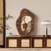 Relógio de Mesa Estilo Madeira Vintage, Relógio de Mesa, Relógio de Parede para Sala de Estar, Decoração de Relógio Retrô, Pendente de Parede de Nicho
