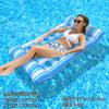 Balsa Flotante Inflable Transfronteriza, Cama Flotante Plegable de Malla de PVC, Productos para el Agua, Sillón Flotante Portátil para Piscina, Hamaca Flotante