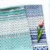 Nuevo Vestido Cheongsam Étnico de Rayas Bicolores y Rombo con Estampado Digital Chino, Top Hanfu de Tela de Algodón Brocado