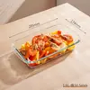 Horneado de Vidrio de Borosilicato Alto para el Hogar Horneado de Vidrio Resistente a Altas Temperaturas Horno Microondas Especial para Cocinar al Vapor Pescado al Vapor