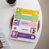 Adhesivo etiqueta engomada larga sellado etiqueta engomada horneado postre desechable pastel comida embalaje caja sellado etiqueta decorativa