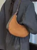Bolsa de Dumpling Portátil Simples Retro Transfronteiriça para Mulheres Outono 2025 Nova Casual Nicho Luxo Leve Ombro Único Transversal