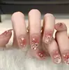 Borboleta de Cristal de Gelo Olho de Gato Nail Art Unhas Usáveis High-End Blush Suave Noiva Iluminador Desejo Puro Estilo Estudante Ins