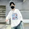 Camiseta de Manga Larga con Cuello Redondo para Niños, Ropa Interior Básica Infantil, Camiseta 100% Algodón, Nuevo Top Otoñal Primavera y Otoño 2026