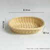 Canasta de Bocadillos Canasta de Frutas Creativa Plástico Imitación Ratán Tejido Plato de Frutas Cesta Tejida para el Hogar Ktv Plato de Semillas de Melón Canasta de Frutas Secas