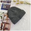 Chapéu curto coreano estilo rogue, chapéu masculino de malha da moda, chapéu frio ondulado, chapéu guapi feminino, chapéu de hip-hop, chapéu de lã para dança de rua de inverno