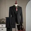 Ternos Masculinos, Slim Fit Estilo Italiano Casuais Profissionais para Entrevista, Traje Formal para Casamento do Noivo e Padrinhos