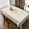 Toalha de Mesa Estilo Chinês, Novo Estilo Chinês, À Prova d'Água, À Prova de Óleo, Lavável, Toalha de Mesa Retangular para Mesa de Jantar, Luxo Leve, Sensação de Alto Padrão, Toalha de Mesa Novo Modelo 2026
