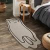 Tapete Divertido Pequeno Estilo Escandinavo Tapete de Chão Sala de Estar Quarto Lateral de Cama Cobertor Absorvente de Água Antiderrapante Capacho de Porta Banheiro Modelo de Pelo Macio