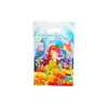 Comércio exterior Saco de presente com filme de pérola sereia Sereia princesa sereia festa de aniversário decoração de saco de presente de volta Pacote com 10