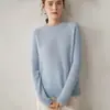 Suéter Casual Engrossado Cor Lisa Versátil Pulôver Retrô Tricô Trançado Aran Gola Redonda Estilo Rústico Preguiçoso Cashmere Top