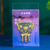 Ímã de Geladeira Original Metal Dourado Taça Imortal Ornamento Dinastia Qing Qianlong Taça de Vinho Museu Souvenir de Viagem