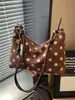 Bolso de Hombro de Lunares para Mujer 2026 Moda Nuevo Otoño Vintage de Gama Alta Bolso de Hombro Bolso Cruzado de Gran Capacidad