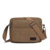 Nueva Bolsa de Lona Multicapa de Gran Capacidad Bolsa para Hombre Bolso de Hombro Bandolera Mochila Horizontal para Hombre Bolsa de Viaje y Ocio para Hombre