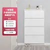 Zapatero Doméstico de Metal Ultradelgado para Entrada, Montado en Pared, Adecuado para Apartamentos Pequeños, Zapatero Detrás de la Puerta, Zapatero de Gran Capacidad para Pasillo