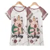 Pijama Nuevo Estilo para Niñas 2026, Camisón Delgado de Manga Corta de Verano para Niños, Ropa de Casa para Niñas de Primavera y Verano, Adecuado para Usar Afuera