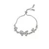 Pulsera de Mariposa Rosa Dulce con Pedrería, Fresca y Elegante, Versátil y Exquisita, con un Sentido de Ambiente para el Uso Diario