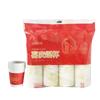 Paquete de 100 vasos desechables de papel para el hogar, vasos comerciales de aviación engrosados, vasos para beber, caja completa de 250 ml