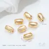 Cuentas de Piedra de Forma Especial Cubiertas de Oro de 14 Quilates que Conservan el Color, Cuentas Espaciadoras Asimétricas con Agujero Pasante, Collar Barroco, Pulsera DIY, Accesorios de Joyería