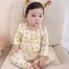 Ropa de primavera para recién nacido, capa base, pijama, ropa para bebés niñas, traje de primavera y otoño, ropa de primavera súper linda dividida