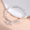 Pulsera de plata esterlina 999 de plata pura de sección de bambú Shihuan, pulsera sólida de plata con campana de loto, pulsera de moda nicho, regalo