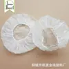 Gorro de ducha engrosado estampado de PE, Gorro de ducha impermeable de plástico transparente, Gorro de ducha para salón de belleza, Se puede imprimir con logotipo