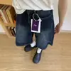 Jeans Reto Cropped Azul Escuro para Mulheres, Estilo Fino de Verão, Tamanho Grande, Adequado para Corpo Tipo Pera, Cintura Alta, Calças de Perna Larga Emagrecedoras