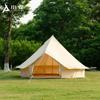 Estilo de Acampamento ao Ar Livre Estilo de Acampamento Tenda Iurte Mongol 4m Lona em Forma de Sino Algodão Pirâmide Indiana Sino Anti-Tempestade Chuva