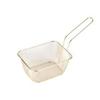 Cesta Mini para Batatas Fritas de Aço Inoxidável para Fornecimento Transfronteiriço Cesta para Fritar Batatas Fritas Utensílios Criativos Cesta Pequena para Fritar Cesta Americana para Dim Sum