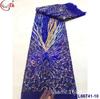 Patrón de posicionamiento completo Encriptación Malla Fondo Bordado Lentejuelas Mostrar Perspectiva Falda de fiesta Tela Lentejuelas Encaje