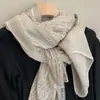 Nuevo chal de bufanda larga vintage con empalme de encaje para mujer, versátil para viajes y vacaciones, protector solar, adelgazante, artístico y transpirable