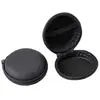 En stock bolsa redonda de eva negra para auriculares bolsa de almacenamiento para accesorios digitales auriculares Bluetooth impermeable caja de embalaje portátil