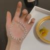 Pulsera Ojo de Gato de Amor para Mujer Diseño Nicho ins Lujo Ligero Alta Gama Hecha a Mano con Cuentas Simple Pulsera de Novia para Estudiantes