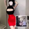 Uniforme de Secretária Sedutor e Sexy Estilo Puro Desejo Sem Tirar Ajustado ao Corpo, Camisola Tentação para Seios Pequenos, Saia Bodycon com Recortes, Conjunto Paixão