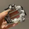 Pañuelo Cuadrado Estilo Perezoso para Atar el Cabello con un Toque de Lujo, Scrunchie Grande para Mujer, Cuerda para Cola de Caballo, Lazo de Tela para el Cabello, Accesorio para el Cabello Estilo Dulce