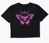 Camiseta de Algodón de Estilo Gótico para Pareja Holgada Estilo Harajuku de Calavera de Diablo, Top de Manga Corta para Estudiantes Unisex