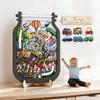 Novo pote de recompensas de estrelas infantil transfronteiriço, recompensa de pontos para aprender autodisciplina, pote de tokens de check-in, produto de madeira