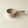 Cuchara de Madera Natural para Posos de Café, Cuchara Doméstica de Madera Maciza para Recoger Polvo, Cuchara de Madera para Granos y Té, Producto en Stock del Fabricante
