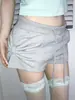 Moda Femenina Y2K Deseo Puro Chica Picante Diseño de Mariposa Retorcida Pantalones Cortos Deportivos Cintura Baja Con Puño Cordón Adelgazantes Hot Pants