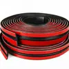 Tiras de vedação para carro, tiras de vedação e isolamento acústico em formato T para para-brisa dianteiro e teto solar, tiras de vedação para janelas e portas traseiras, tiras à prova d'água e de poeira para o teto