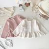 Primavera Cross-border ins Gancho de Mão Do Bebê Menina Cardigan Camisola Do Bebê Menina Bonito Fresco A- swing Jaqueta De Malha