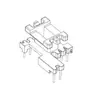 Núcleo de Transformador Epc25 Epc25 Ranura Única Horizontal Bobina de 5+6 Pines Smd