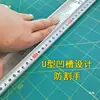Aleación de Aluminio Regla Recta Protectora Publicitaria Rasguño Vidrio Blando Regla de Cuchillo de Utilidad Tipo T Regla de Corte para Tablero KT Escuadra de Carpintero Regla de Acero Templado