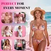Almohadillas invisibles para el pecho, insertos de bikini autoadhesivos y engrosados, insertos de sujetador impermeables, almohadillas de silicona para el pecho de abulón, lindos y compactos