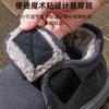 Pantufas de Algodão Masculinas com Calcanhar para Outono e Inverno para Casa Interna Forradas com Lã Quentes Antiderrapantes Sapatos de Algodão para Idosos Roupas de Inverno Masculinas para Exterior