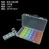 Caja de Plástico Transparente de 28 Compartimentos para Accesorios de Ferretería, Joyería, Cuentas y Diamantes Pequeños Caja de Almacenamiento, Caja de Empaque para Componentes Electrónicos