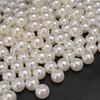 Perlas Sueltas Imitación Perla Perforadas de ABS de Alto Brillo Accesorios para Joyería Hecha a Mano con Cuentas Materiales para Pulsera Casera Collar
