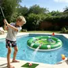 Novo Conjunto de Jogo de Golfe Infantil para Quintal e Piscina, Prancha Flutuante para Lançar Bolas, Divertido Brinquedo de Golfe Aquático